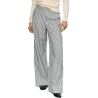 Pantalon Large Rayures Marine/Blanc Femme Object Lisa