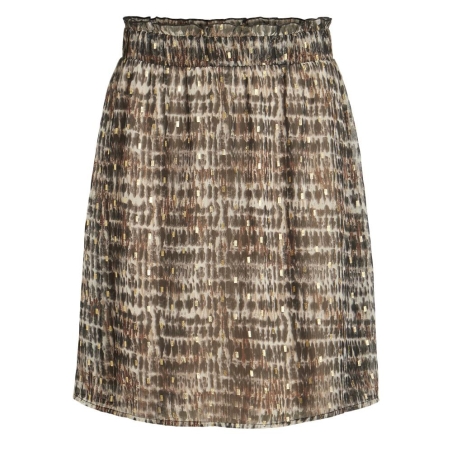 Jupe Imprimé Marron Femme Vila Falia
