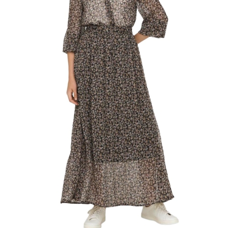 Jupe Imprimé Noir Femme JDY Nicole Maxi