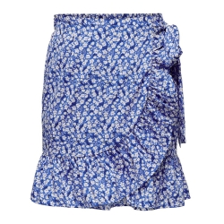Jupe Bleu à Fleurs Femme Only Olivia