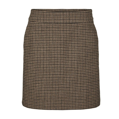 Jupe Pied poule Marron Femme Vero Moda Julie Check