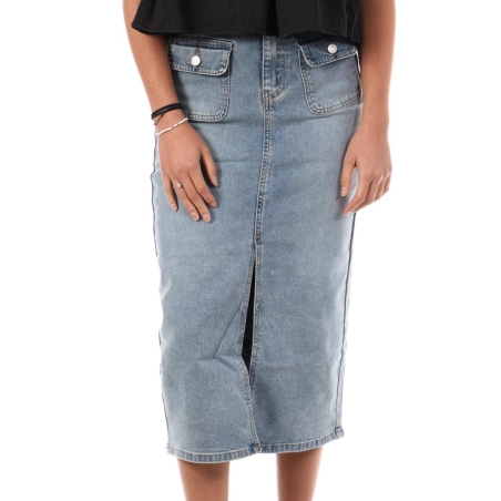 Jupe en Jean Bleu Femme Monday Premium Elephant