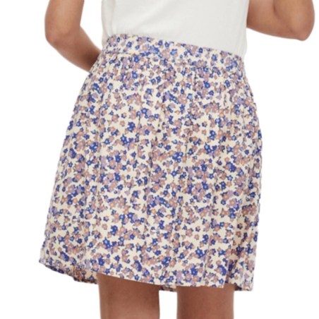 Jupe Beige/Violette Femme Mamalicious Celia