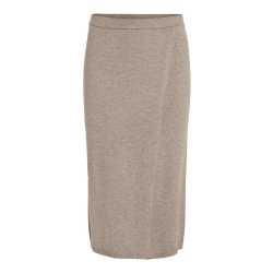 Jupe Portefeuille Beige Femme Vila Plain