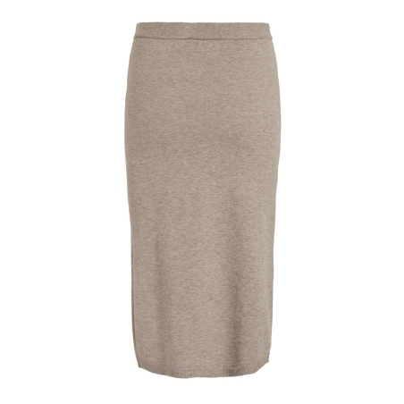 Jupe Portefeuille Beige Femme Vila Plain