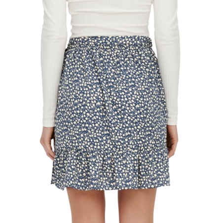 Jupe Marine à fleurs Femme Only Olivia