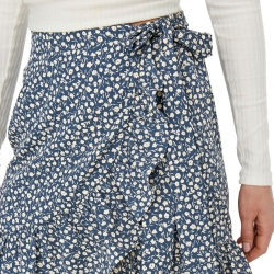 Jupe Marine à fleurs Femme Only Olivia