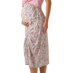 Jupe de Grossesse Rose/Violette Femme Mamalicious Sarah