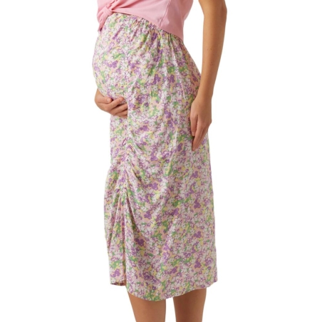 Jupe de Grossesse Rose/Violette Femme Mamalicious Sarah