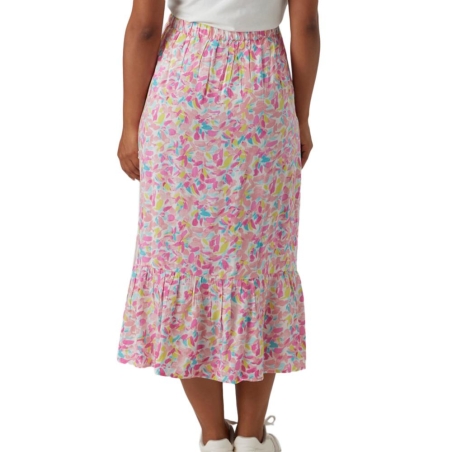 Jupe Rose/Bleu Femme Mamalicious Casey