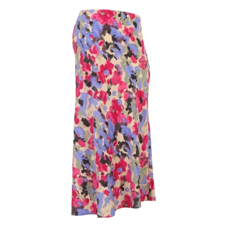 Jupe de Grossesse Rose/Beige Femme Mamalicious Rila
