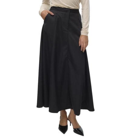 Jupe Longue Noir Femme Vero Moda Tara Ancle