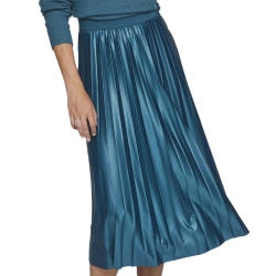 Jupe Plissée Bleu Femme Vila Nitban