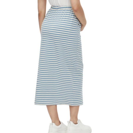 Jupe Blanc/Bleu Femme Mamalicious Molly