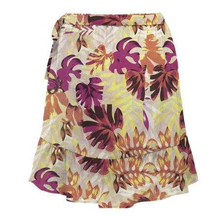 Jupe Jaune/Rose Femme Only Onlnova Life Merle
