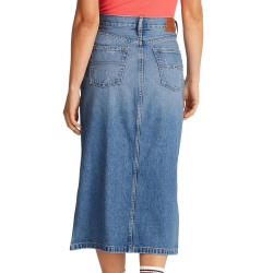 Jupe Longue Bleu Femme Tommy Hilfiger Claire
