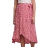 Jupe Portefeuille Rose Femme PIECES Tala