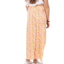 Jupe Longue Jaune/Rose Femme Vero Moda Maxi