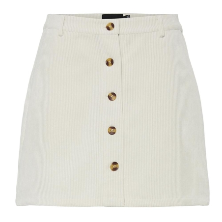 Jupe Ecru Femme Pieces Effi
