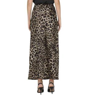 Jupe Longue Marron Léopard Femme Only Chigo