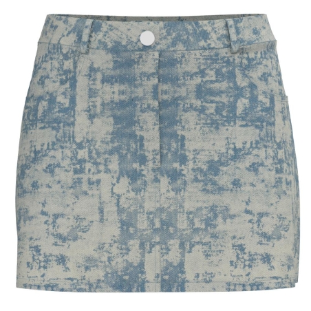 Jupe en jean Courte Bleu Femme Pieces Denim