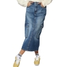 Jupe en Jean Bleu Femme Kaporal BIKAH