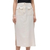 Jupe Ecru Femme Vero Moda Luna Pocket