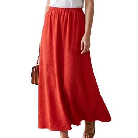 Jupe Rouge Femme Vero Moda Kita