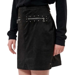 Jupe en Daim Noir Femme Kaporal BATIAH