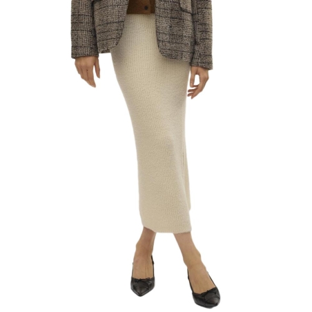 Jupe Longue Beige Femme Vero Moda Puff