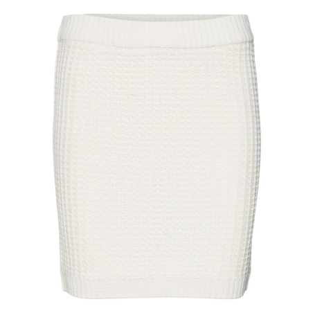 Jupe en Maille Écru Femme Vero Moda Omega