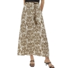 Jupe Ecru/Kaki Femme Vero Moda Imma