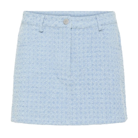 Jupe Courte Bleu Femme Pieces Denim Skirt