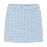 Jupe Courte Bleu Femme Pieces Denim Skirt