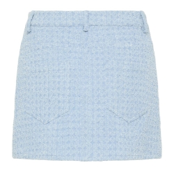 Jupe Courte Bleu Femme Pieces Denim Skirt