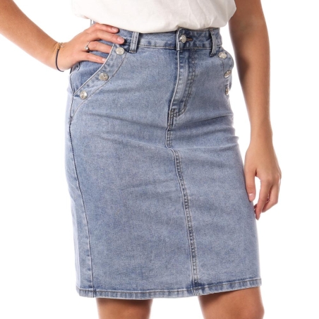 Jupe Bleu Femme Monday Premium Light Blue Monday
