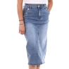 Jupe en Jean Bleu Femme Monday Premium MEB