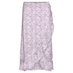 Jupe Violette à fleurs Femme Vero Moda Smilla