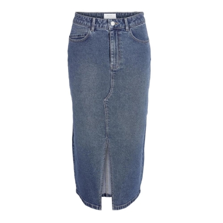 Jupe en Jean Longue Bleu Femme Noisy May Slit Midi Skirt