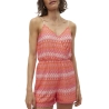 Combi-Short Rose/Rouge Femme Vero Moda Dicte Singlet