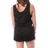 Combishort Noir/Doré Femme Deeluxe Jalia