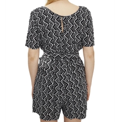 Combishort Noir/Blanc Femme Only Lea