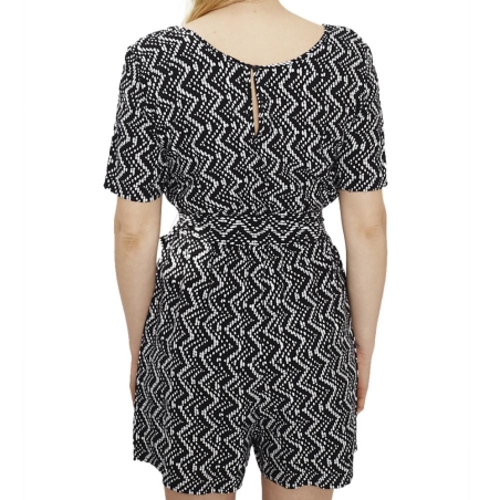 Combishort Noir/Blanc Femme Only Lea