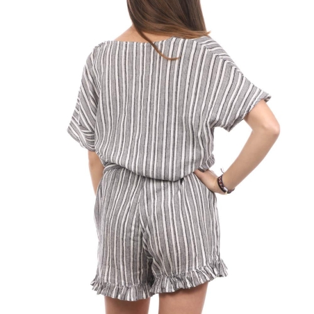 Combishort Bleu Femme Teddy Smith Colana