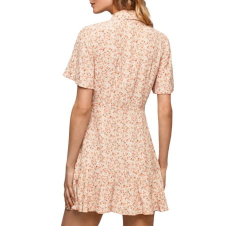 Combishort Orange à Motifs Femme Pepe Jeans Aide