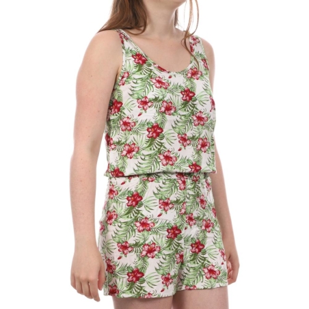 Combishort Blanche/Verte Femme Vero Moda Easy