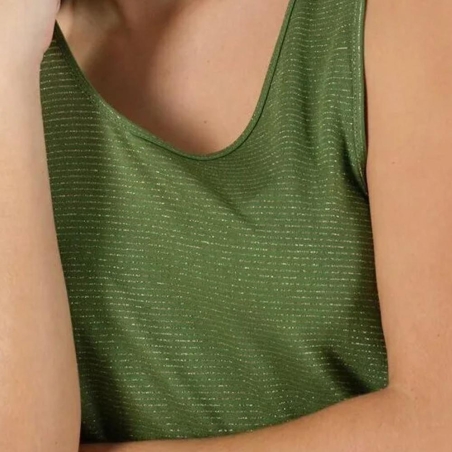 Combi-Short Verte Femme Deeluxe Jalia