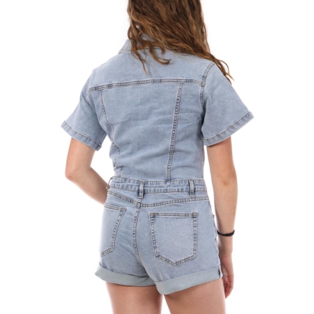 Combishort Bleu Clair Femme Monday Premium