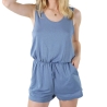 Combi-Short Bleu Femme Deeluxe Jalia