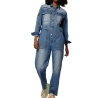 Combinaison en Jean Bleu Femme Kaporal SUIT